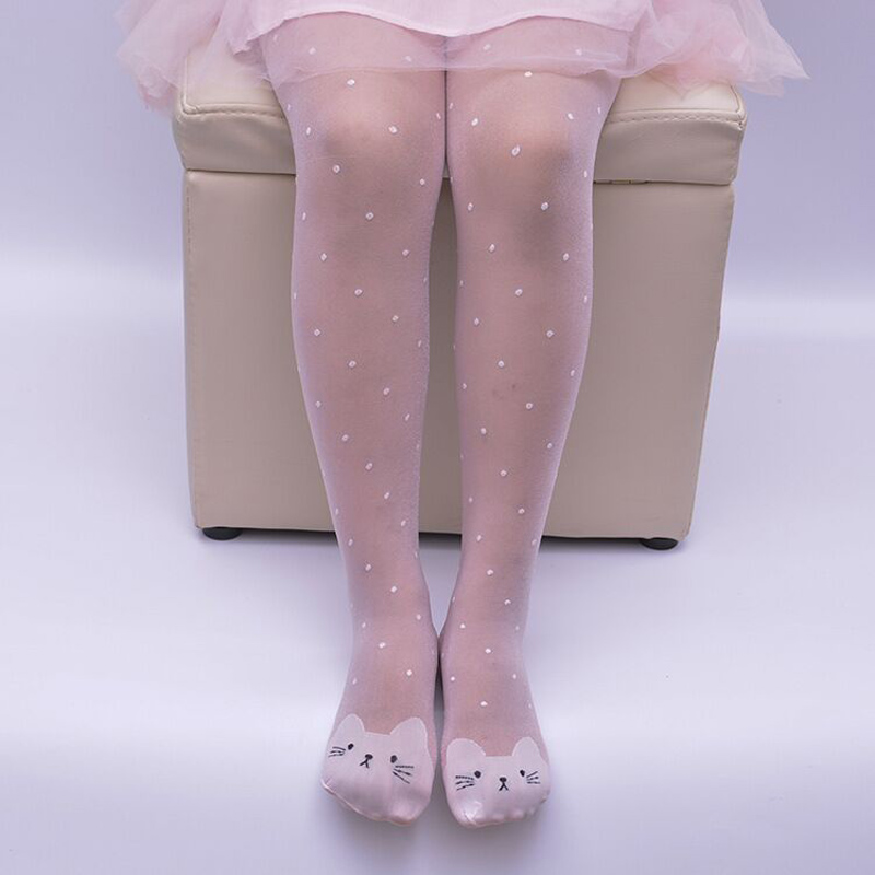 Tights Pantyhose Sheer - 댄스 발레 타이즈 고양이 무늬 얇은