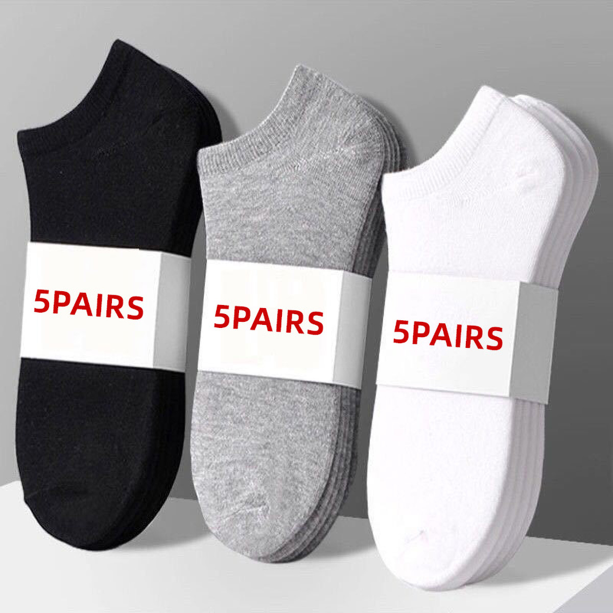 5켤레 유니섹스 캐주얼 무지 보트 양말 얇고 통기성 좋 - No Show Sock Women 리뷰 및 가격