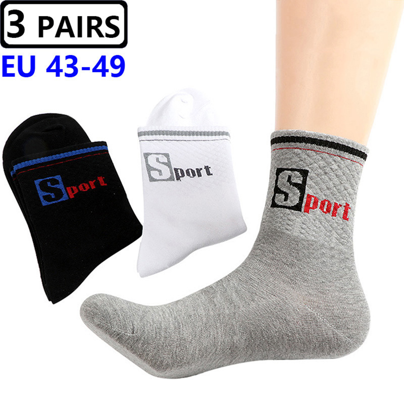 3켤레/팩 대형 양말 EU 47,48,49 스포츠 중간 - Cotton Crew Sock Pack 리뷰 및 가격