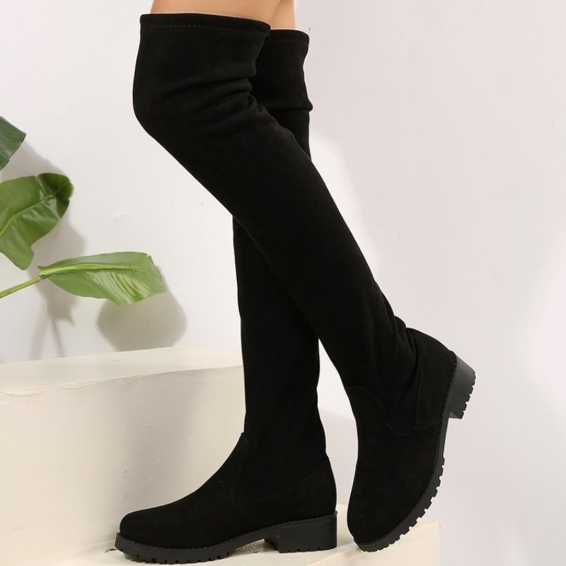 여성용 오버니 부츠 허벅지까지 오는 스트레치 스웨이드  - Knee High Sock Women 리뷰 및 가격