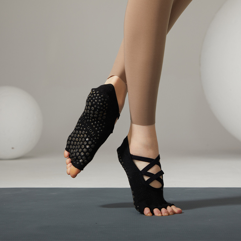 Toeless 다섯 손가락 요가 양말 여성 솔리드 컬러 - Grip Sock Yoga 리뷰 및 가격