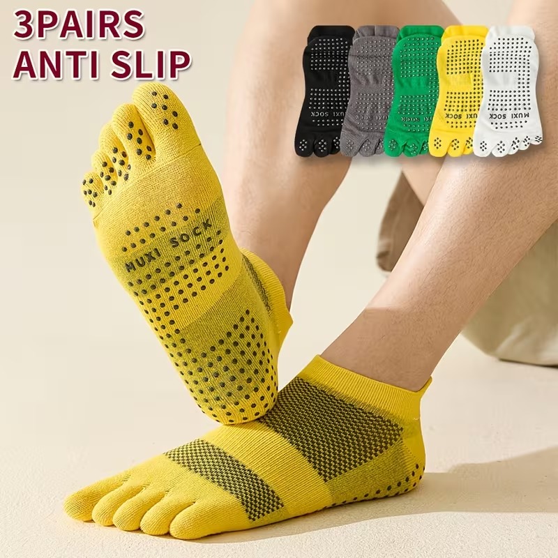 남성용 3켤레 발가락 양말 미끄럼 방지 도트 그립 양말 - Toe Sock Split 리뷰 및 가격