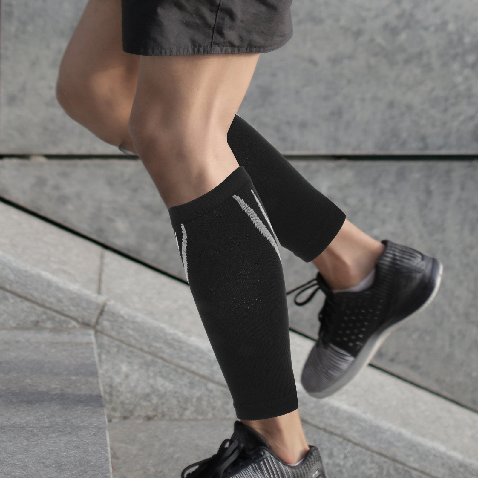 1 쌍의 종아리 압축 슬리브 통기성 탄성 스포츠 양말  - Compression Sleeve Calf 리뷰 및 가격