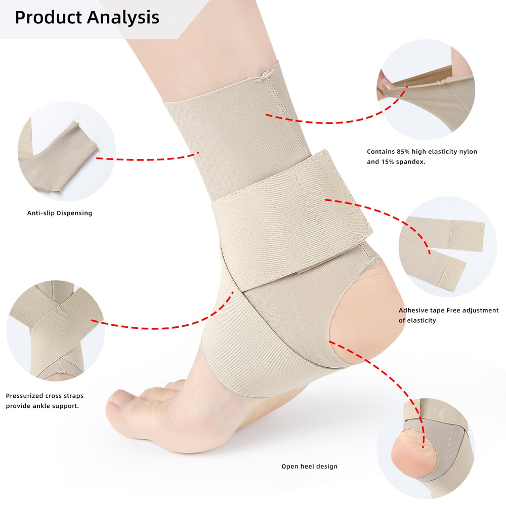 1Pcs 조정 가능한 압축 발목 슬리브 여성 남성 건염 - Ankle Brace Sock 리뷰 및 가격