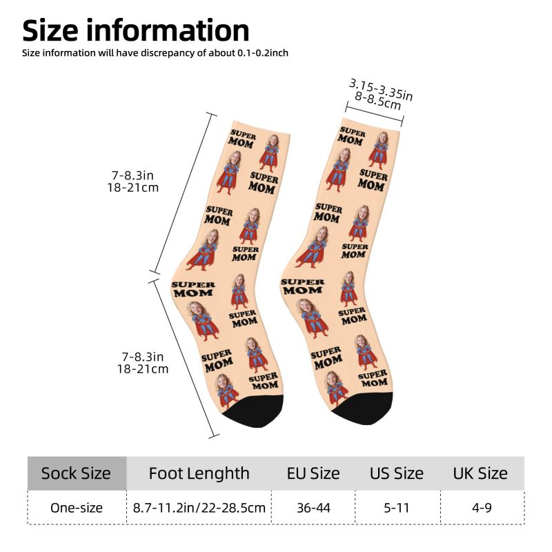 슈퍼 맘 맞춤형 남성용 크루 양말 유니섹스 재미있는 맞 - Dress Sock Men 리뷰 및 가격