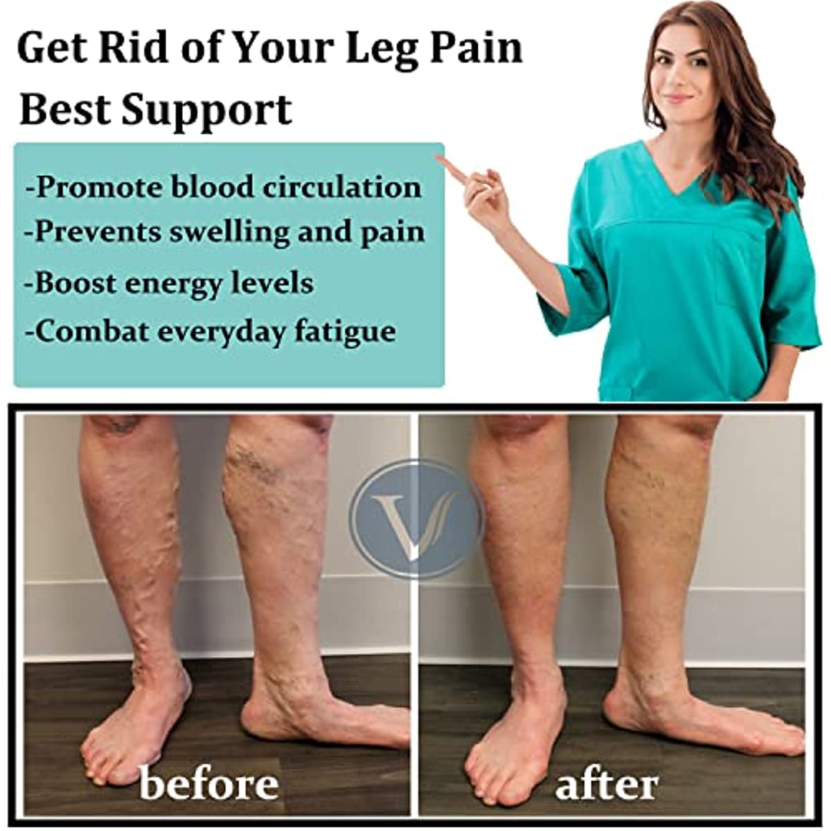 7 쌍 압축 양말 여성 남성 무릎 높이 임신 부종 당뇨 - Compression Sock Medical 리뷰 및 가격