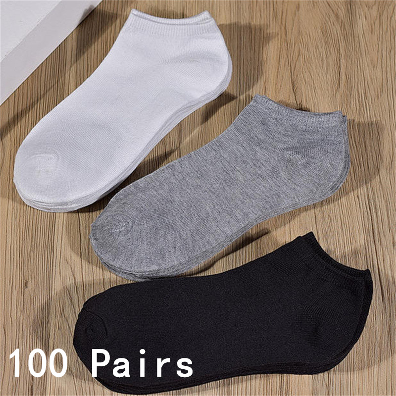 도매 50/100켤레 여성 남성용 보이지 않는 로우컷  - No Show Sock Women 리뷰 및 가격