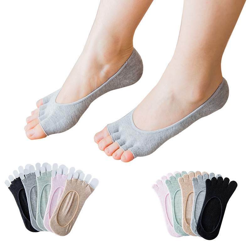숙녀 오픈 발가락 보이지 않는 다섯 손가락 양말 솔리드 - Invisibility Sock Loafer 리뷰 및 가격