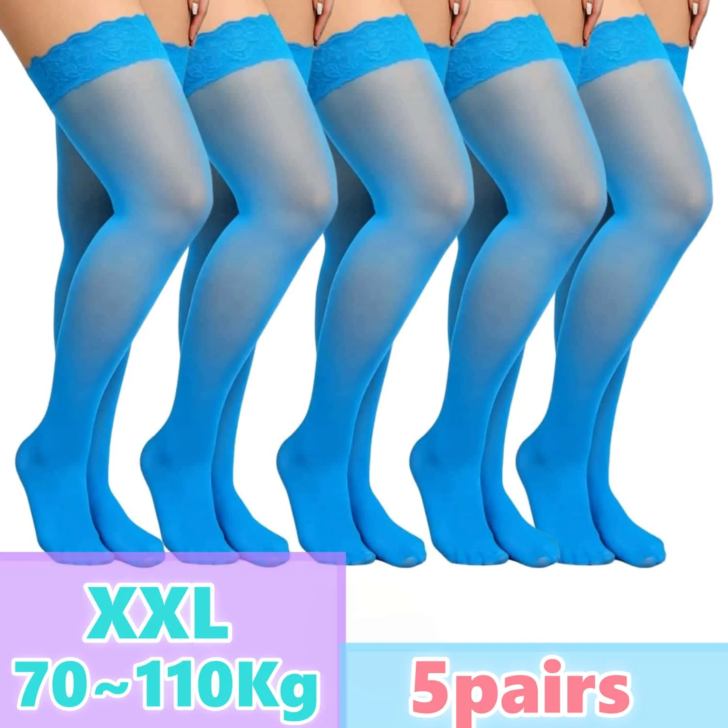 여성 플러스 사이즈 레이스 허벅지까지 오는 스타킹, 여 - Thigh High Sock Stay Up 리뷰 및 가격