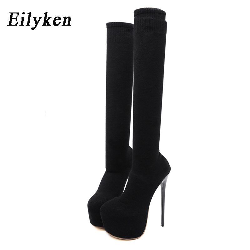 Eilyken 여성용 플랫폼 스트레치 원단, 무릎 위  - Knee High Sock Women 리뷰 및 가격