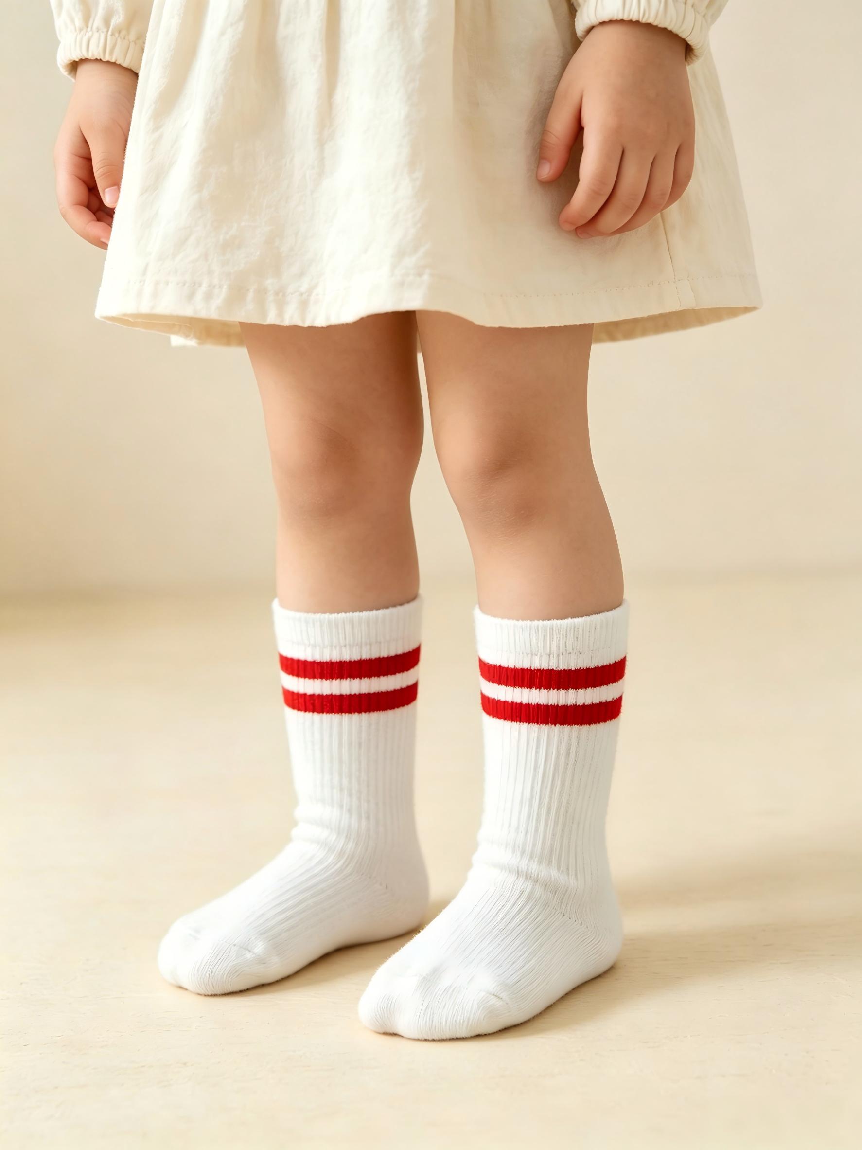 4팩 아기 유아용 스트라이프 크루삭스 0-8세용 부드럽 - Cotton Crew Sock Pack 리뷰 및 가격