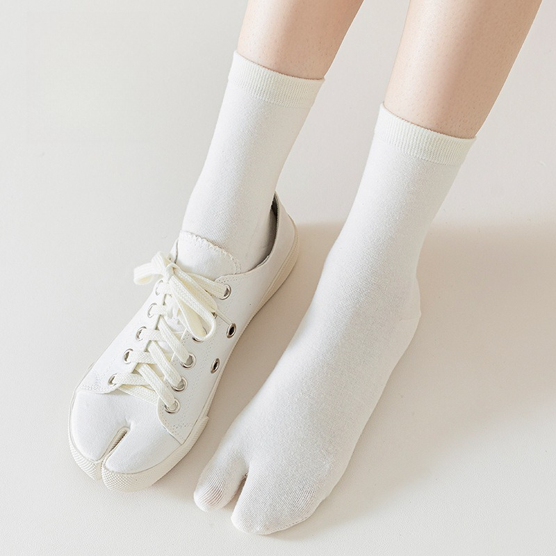 1 쌍의 코튼 타비 양말 일본식 여성용 마찰 방지 두  - Toe Sock Split 리뷰 및 가격