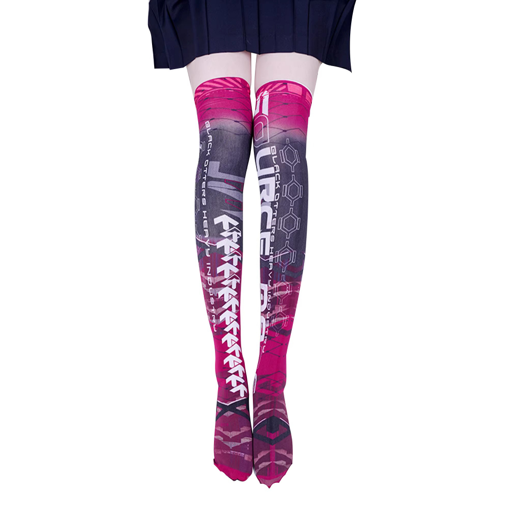 애니메이션 게임 로봇 AI 메카 스타킹 펑크 사이버 머 - Knee High Sock Women 리뷰 및 가격