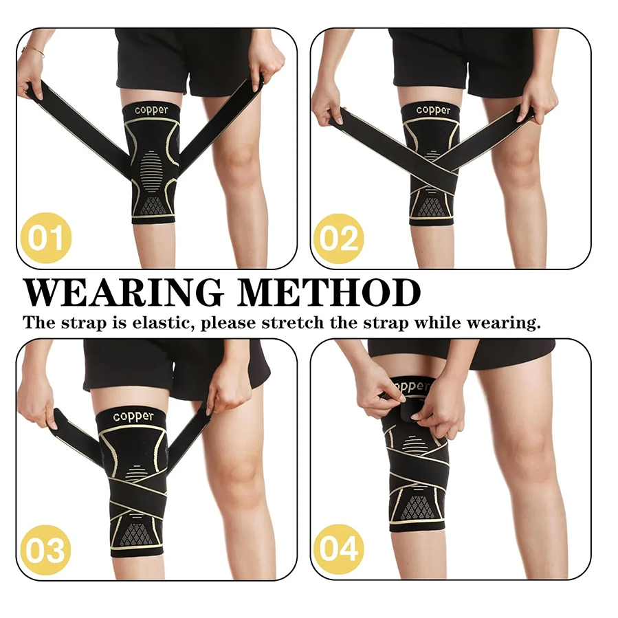 구리 섬유 압축 무릎 슬리브 통기성 무릎 보호대 원형  - Compression Sleeve Calf 리뷰 및 가격