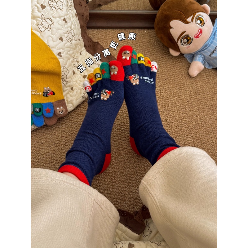 중간 길이 튜브형 스플릿 토 귀여운 여성용 만화 캐릭터 - Toe Sock Split 리뷰 및 가격